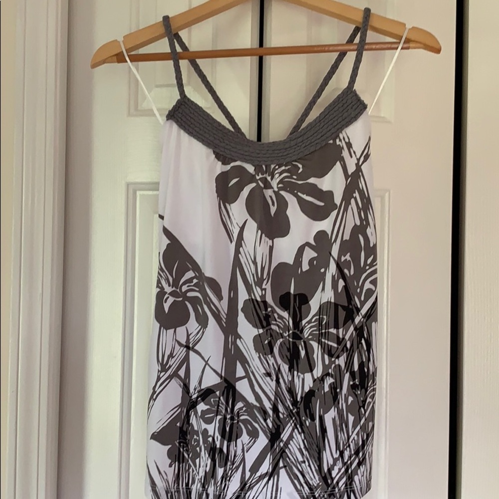 The Limited grey and white tank top size S
